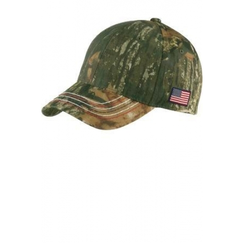 Americana Contrast Stitch Camouflage Cap - Photo 1
