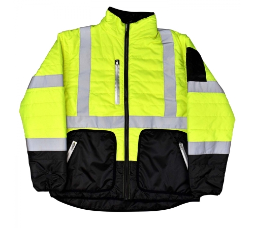 Radians SJ510 Quilted Reversible Jacket with Zip-Off Sleeves