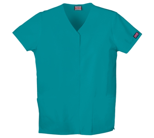 Snap Front V-Neck Top